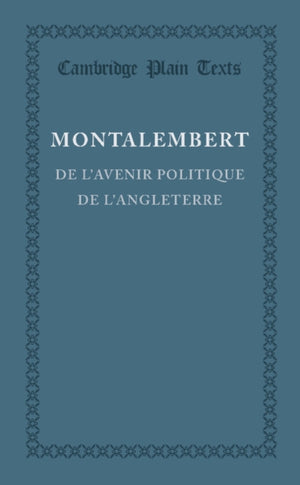 De l'avenir politique de l'Angleterre