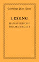 Book cover of: Hamburgische Dramaturgie I. By: Gotthold Ephraim Lessing
