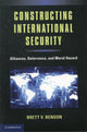 Book cover of: Constructing International Security. By: Brett V. Benson