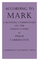 Book cover of: According to Mark. By: Philip Carrington