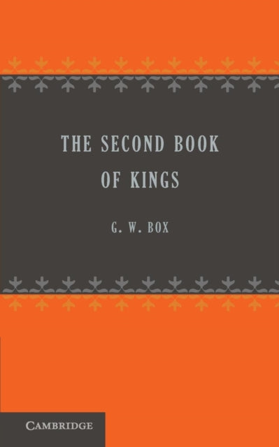 Book cover of: Second Book of Kings. By: George Herbert Box