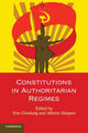 Book cover of: Constitutions in Authoritarian Regimes. By: Tom Ginsburg