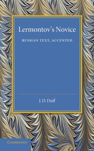 Book cover of: Lermontov's Novice. By: Mikhail Lermontov