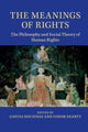 Book cover of: Meanings of Rights. By: Costas Douzinas