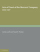 Book cover of: Acts of Court of the Mercers' Company 1453–1527. By: Laetitia Lyell
