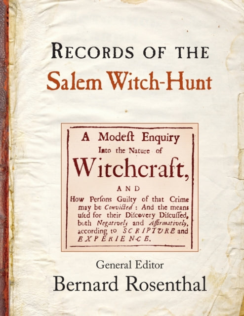 Book cover of: Records of the Salem Witch-Hunt. By: Bernard Rosenthal