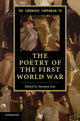 Book cover of: Cambridge Companion to the Poetry of the First World War