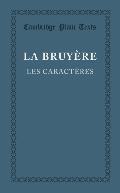 Book cover of: Les caracteres ou les moeurs de ce siecle. By: Jean De La Bruyere