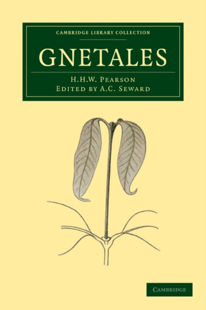 Book cover of: Gnetales. By: H. H. W. Pearson