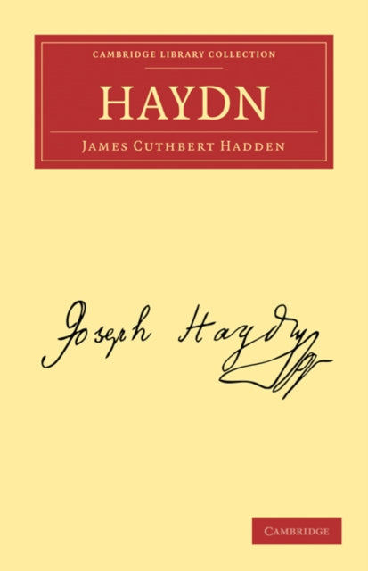 Book cover of: Haydn. By: J. Cuthbert Hadden