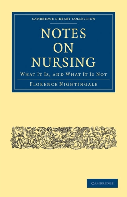 Book cover of: Notes on Nursing. By: Florence Nightingale