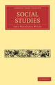 Book cover of: Social Studies. By: Jane Francesca Wilde