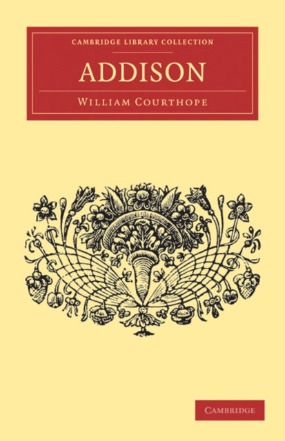 Book cover of: Addison. By: William Courthope