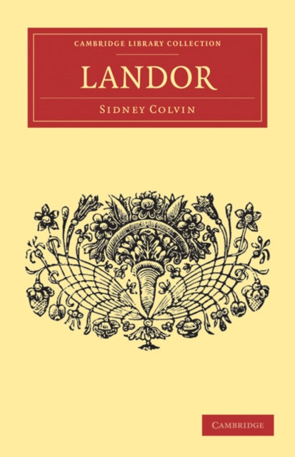 Book cover of: Landor. By: Colvin, Sidney Sir