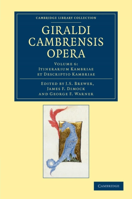 Book cover of: Giraldi Cambrensis opera. By: J. S. Brewer
