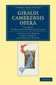 Book cover of: Giraldi Cambrensis opera. By: J. S. Brewer