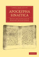 Book cover of: Apocrypha Sinaitica. By: Margaret Dunlop Gibson