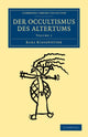 Book cover of: Der Occultismus des Altertums. By: Karl Kiesewetter