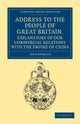 Book cover of: Address to the People of Great Britain, Explanatory of our Commercial Relations with the Empire of China