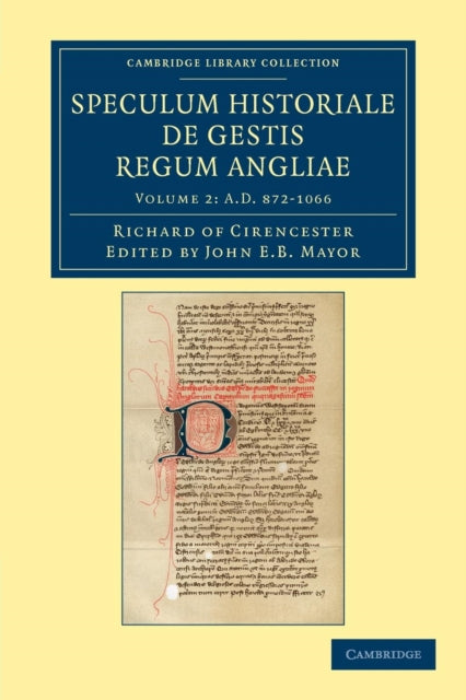 Book cover of: Ricardi de Cirencestria speculum historiale de gestis regum Angliae. By: Richard of Cirencester Staff