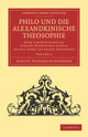 Book cover of: Philo und die Alexandrinische Theosophie. By: August Friedrich Gfrörer