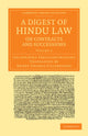 Book cover of: Digest of Hindu Law, on Contracts and Successions. By: Jagannátha Tercapanchánana