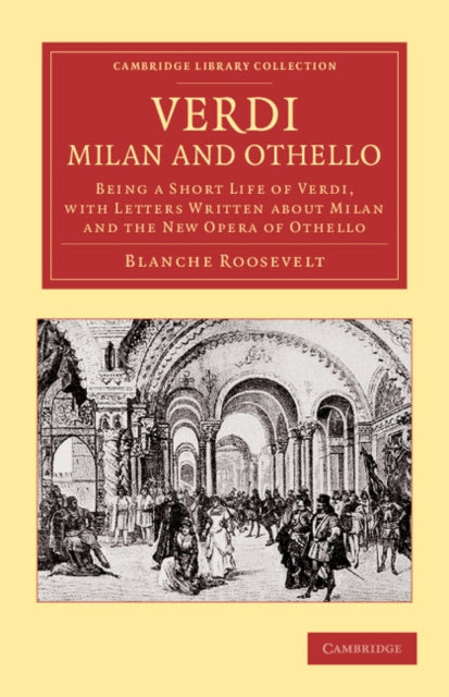 Book cover of: Verdi: Milan and Othello. By: Blanche Roosevelt