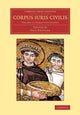 Book cover of: Corpus iuris civilis. By: Paul Krueger
