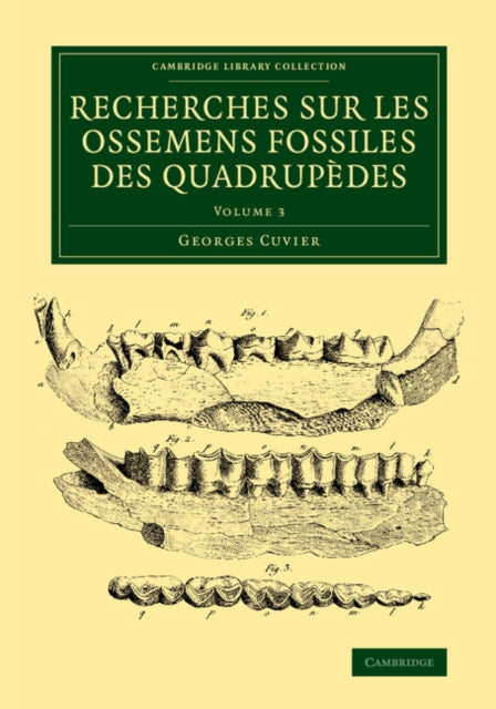 Book cover of: Recherches sur les ossemens fossiles des quadrupedes. By: Baron Georges Cuvier