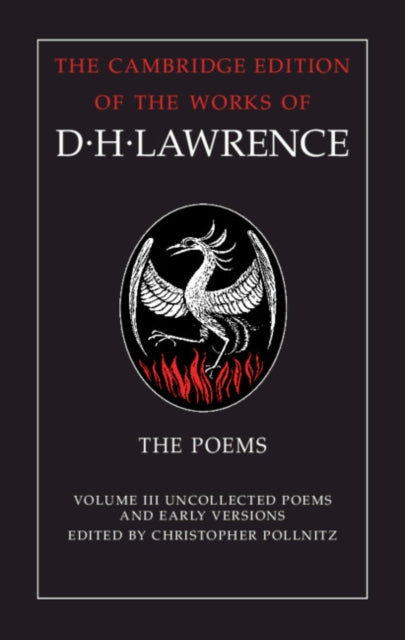 Book cover of: Poems: Volume 3, Uncollected Poems and Early Versions. By: D. H. Lawrence