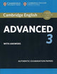 Book cover of: Cambridge English Advanced 3 Student's Book with Answers