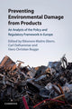 Book cover of: Preventing Environmental Damage from Products. By: Eléonore Maitre-Ekern