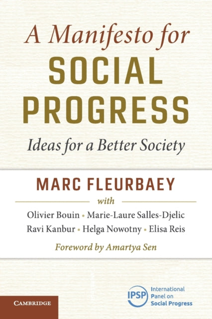 Book cover of: Manifesto for Social Progress. By: Marc Fleurbaey