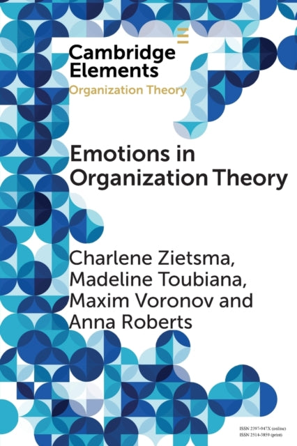 Book cover of: Emotions in Organization Theory. By: Charlene Zietsma