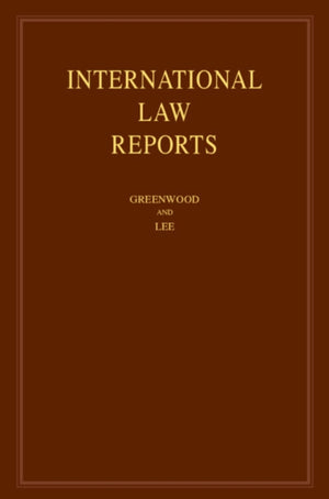 International Law Reports: Volume 181