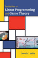 Book cover of: Invitation to Linear Programming and Game Theory. By: David C. Vella