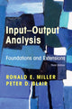 Book cover of: Input-Output Analysis. By: Ronald E. Miller