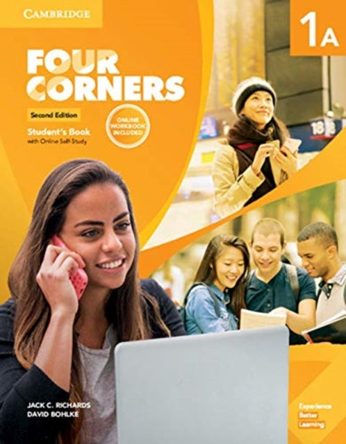 Book cover of: Four Corners Level 1A Student's Book with Online Self-study and Online Workbook. By: Jack C. Richards