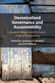 Book cover of: Decentralized Governance and Accountability. By: Jonathan A. Rodden