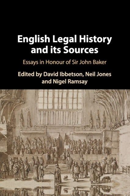 Book cover of: English Legal History and its Sources. By: David Ibbetson