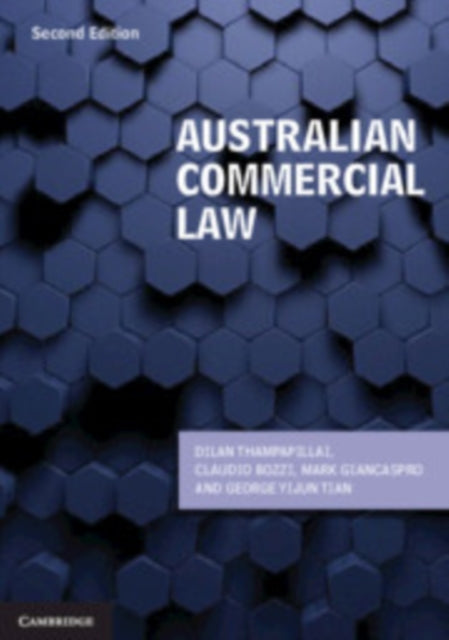 Book cover of: Australian Commercial Law. By: Dilan Thampapillai