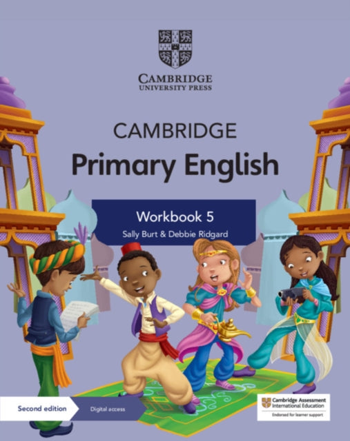 Book cover of: Cambridge Primary English Workbook 5 with Digital Access (1 Year). By: Sally Burt