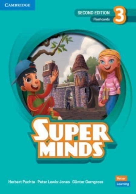 Book cover of: Super Minds Level 3 Flashcards British English. By: Herbert Puchta