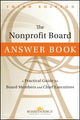Book cover of: Nonprofit Board Answer Book