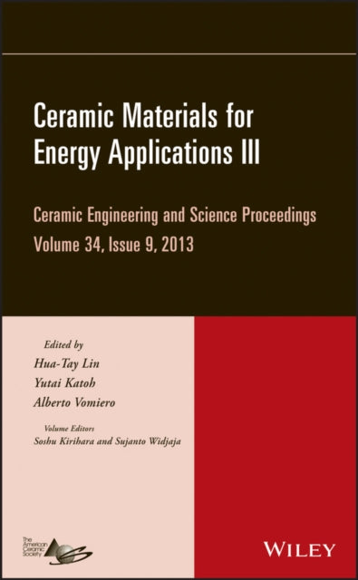 Book cover of: Ceramic Materials for Energy Applications III, Volume 34, Issue 9