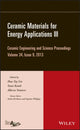 Book cover of: Ceramic Materials for Energy Applications III, Volume 34, Issue 9