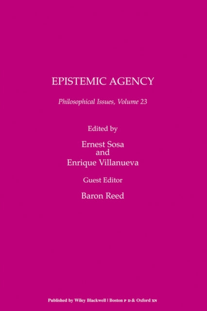 Book cover of: Epistemic Agency, Volume 23