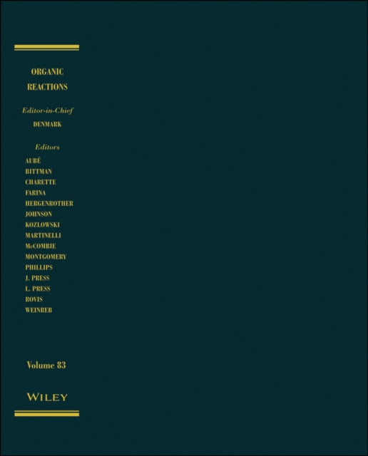 Book cover of: Organic Reactions, Volume 83