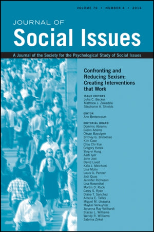Confronting and Reducing Sexism
