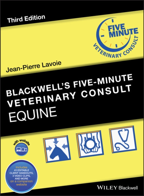 Book cover of: Blackwell's Five-Minute Veterinary Consult. By: Jean-Pierre Lavoie